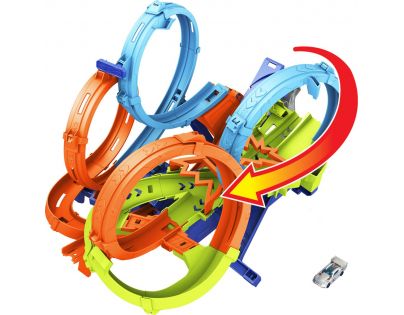Hot Wheels Dráha se čtyřmi smyčkami