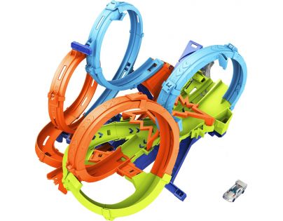 Hot Wheels Dráha se čtyřmi smyčkami