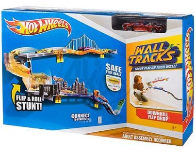 Hot Wheels W2104 Jízda po zdi základní sada - Downhill Flip Drop