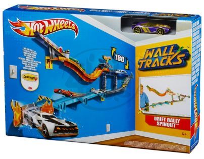 Hot Wheels W2104 Jízda po zdi základní sada - Flame Drop