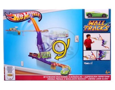 Hot Wheels W2104 Jízda po zdi základní sada - Swing-arm slide