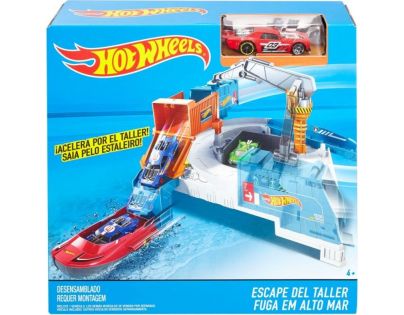 Hot Wheels Klasická hrací sada Shipyard Escape