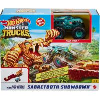 Hot Wheels monster trucks akční herní set Sabretooth Showdown 2