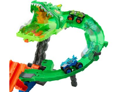 Hot Wheels Monster Trucks dráha dračí zkáza