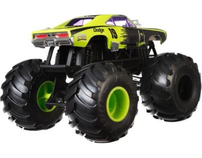 Hot Wheels Monster trucks kaskadérské kousky Dodge Charger RT černý