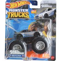 Hot Wheels Monster trucks kaskadérské kousky Fast and Furious Skyline GT R