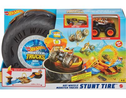 Hot Wheels Monster trucks herní set ohnivý kruh