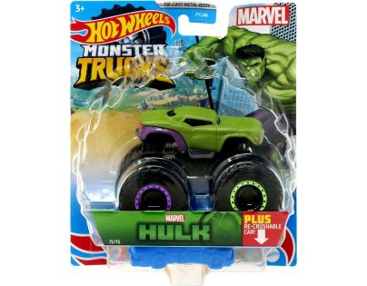 Hot Wheels Monster trucks kaskadérské kousky Hulk Marvel