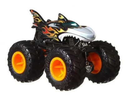 Hot Wheels Monster trucks kaskadérské kousky Shark Wreak černá