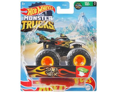 Hot Wheels Monster trucks kaskadérské kousky Shark Wreak černá
