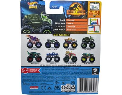 Hot Wheels Monster trucks kaskadérské kousky Triceratops