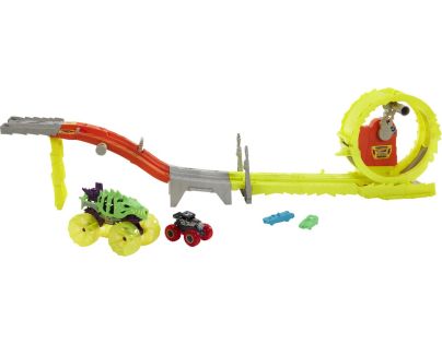 Hot Wheels Monster Trucks Power Smashers dráha masivní destrukce - Poškozený obal