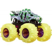 Hot Wheels Monster Trucks Power Smashers truck Skelesaurus - žlutá kola 4