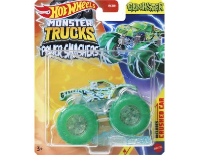 Hot Wheels Monster Trucks Power Smashers truck zelená kola - Poškozený obal