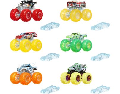 Hot Wheels Monster Trucks Power Smashers truck zelená kola - Poškozený obal