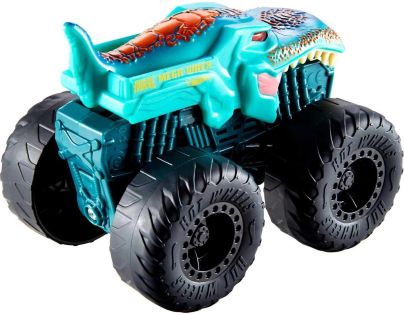 Hot Wheels Monster Trucks svítící a rámusící vrak Mega Wrex