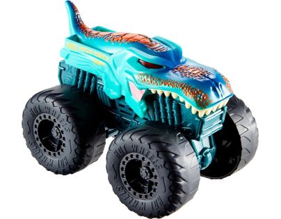 Hot Wheels Monster Trucks svítící a rámusící vrak Mega Wrex