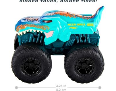 Hot Wheels Monster Trucks svítící a rámusící vrak Mega Wrex