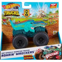 Hot Wheels Monster Trucks svítící a rámusící vrak Mega Wrex 5