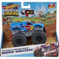 Hot Wheels Monster Trucks svítící a rámusící vrak Race Ace 4