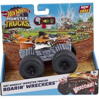 Hot Wheels Monster Trucks svítící a rámusící vrak Tiger Shark 5