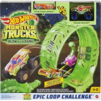Hot Wheels Monster Trucks svítící ve tmě výzva epické smyčky herní set 6
