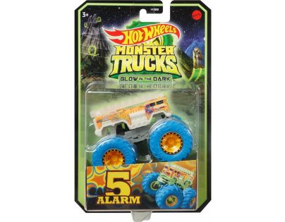 Hot Wheels Monster Trucks svítící ve tmě 5 Alarm