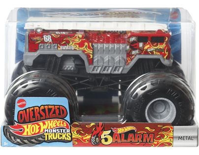 Hot Wheels Monster trucks velký truck 5 Alarm Red