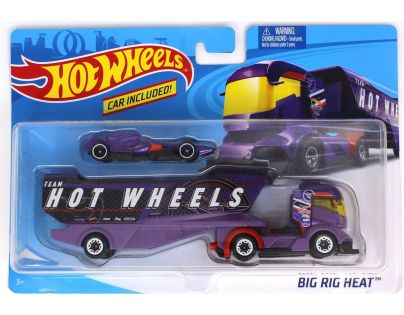 Hot Wheels Náklaďák Big Rig Heat fialový