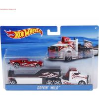 Hot Wheels Náklaďák Drivin Wild červené autíčko 6