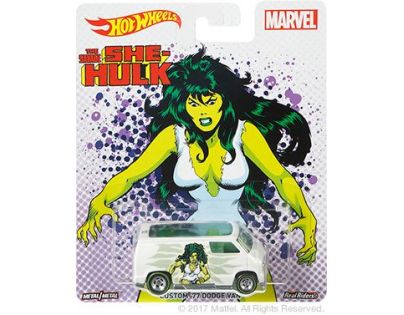 Hot Wheels prémiové auto Custom 77 Dodge Van
