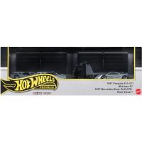 Hot Wheels Premium Angličák s týmovým tahačem 3 ks - Závod le Mans 3
