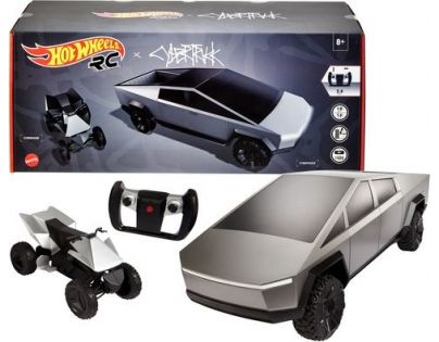 Hot Wheels RC Cybertruck se cyberčtyřkolkou