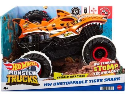 Hot Wheels RC Monster Truck 1 : 15 tygří žralok - Poškozený obal