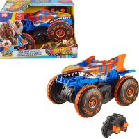 Hot Wheels RC Monster Trucks Lezec Tiger Shark - Poškozený obal