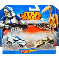 Hot Wheels Star Wars 2ks autíčko - Battle Droid a Clone Trooper 2