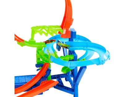 Hot Wheels Stunt tracks srážka ve vzduchu dráha - Poškozený obal