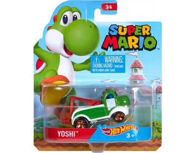 Hot Wheels Super Mario angličák Yoshi