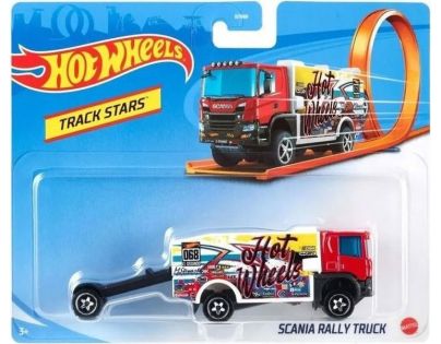 Hot Wheels tahač Scania Rally Truck