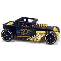 Hot Wheels Tématické auto 50. let výročí Black & Gold Bone Shaker 2