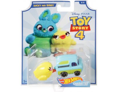 Hot Wheels tematické auto Toy story Ducky and Bunny