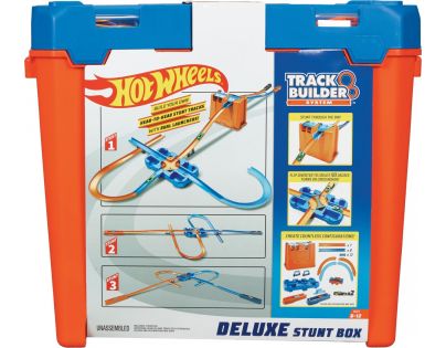Mattel Hot Wheels Track builder box plný triků