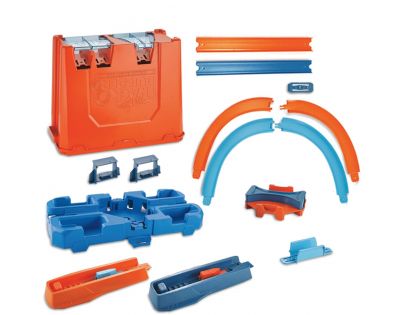 Mattel Hot Wheels Track builder box plný triků