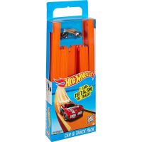 Hot Wheels Track builder Dlouhá dráha s angličákem