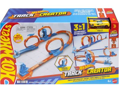 Hot Wheels Track Creator dráha trojitá smyčka