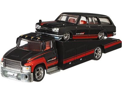 Hot Wheels týmový náklaďák 69 Nissan Skyline Van Cary On