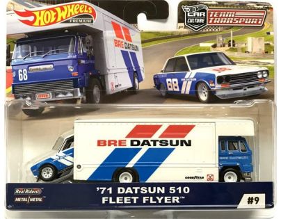 Hot Wheels týmový náklaďák 71 Datsun 510