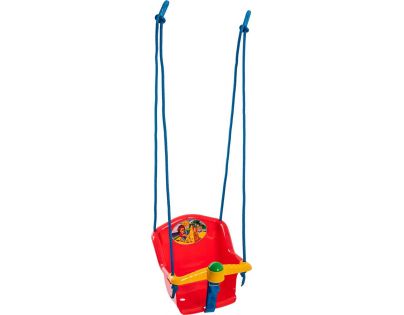 Houpačka Baby s pískátkem nosnost 20 kg červená