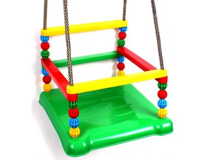 Houpačka plast 35 x 34 cm nosnost 40 kg zelený sedák