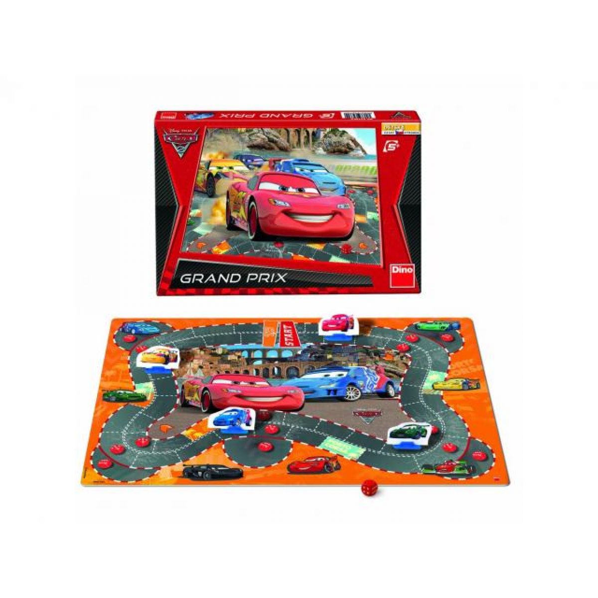 Dino 623309 - Společenská hra Cars 2 Grand Prix